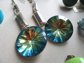 Vintage Earrings Lot Blue and Green Some Mod!