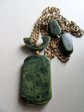Vintage Blue Moon Bakelite Necklace