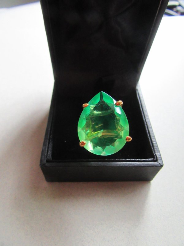 Greenish Blue Pear Shaped Fashion RCocktail ing Never Worn