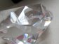Oleg Cassini Three Diamond Shaped Crystal Paperweights Set 