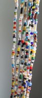 EIGHT Vintage Colorful Glass Seed Bead Necklaces Lot Never Worn Hippie Jewelry