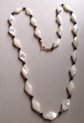 Vintage Mother Of Pearl Necklace Beachy Tropical Jewelry Making Supplies