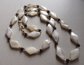 Vintage Mother Of Pearl Necklace Beachy Tropical Jewelry Making Supplies