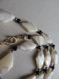 Vintage Mother Of Pearl Necklace Beachy Tropical Jewelry Making Supplies