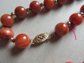 Genuine Stone Necklace 14k Gold Clasp and Spacer beads
