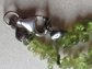 Gemstone and Amber Necklace Sterling Clasp