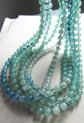 Vintage 1960's Ocean Bubbles Multi Strand Necklace