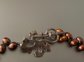 Copper Dyed Genuine Freshwater Pearls Artisan Necklace Sterling Clasp Fine Jewelry