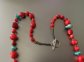 Genuine Dyed Coral and Turquoise Necklace