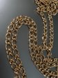 Vintage Napier Signed Large Link Long Gold Tone Chain Travel Safe Jewelry