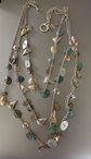 RLM Studio Triple Strand Robert Lee Morris Charm Necklace Soho Tag Summer Beach Jewelry