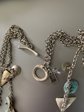 RLM Studio Triple Strand Robert Lee Morris Charm Necklace Soho Tag Summer Beach Jewelry