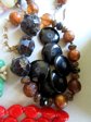Vintage All Glass and Crystal Beads Lot Leopard Hart Pedants Jewelry Making Supplies