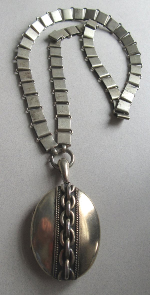 Victorian Book Chain Locket Necklace