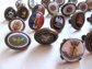 Vintage Enameled Canterbury Collar Hat or Tie Clip Collection Rare!