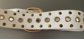 1970's Ladies Studded White Belt Vintage Accessories