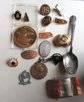 Vintage Collectibles Lot Kennedy Spoon Wonder Bread Ring Long Penies and More
