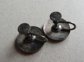 Vintage Fine Enameled Flower Screw Back Earrings Japan