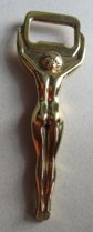 Vintage Brass Nude Women Bottle Opener Bar Accessories Bartender Gift