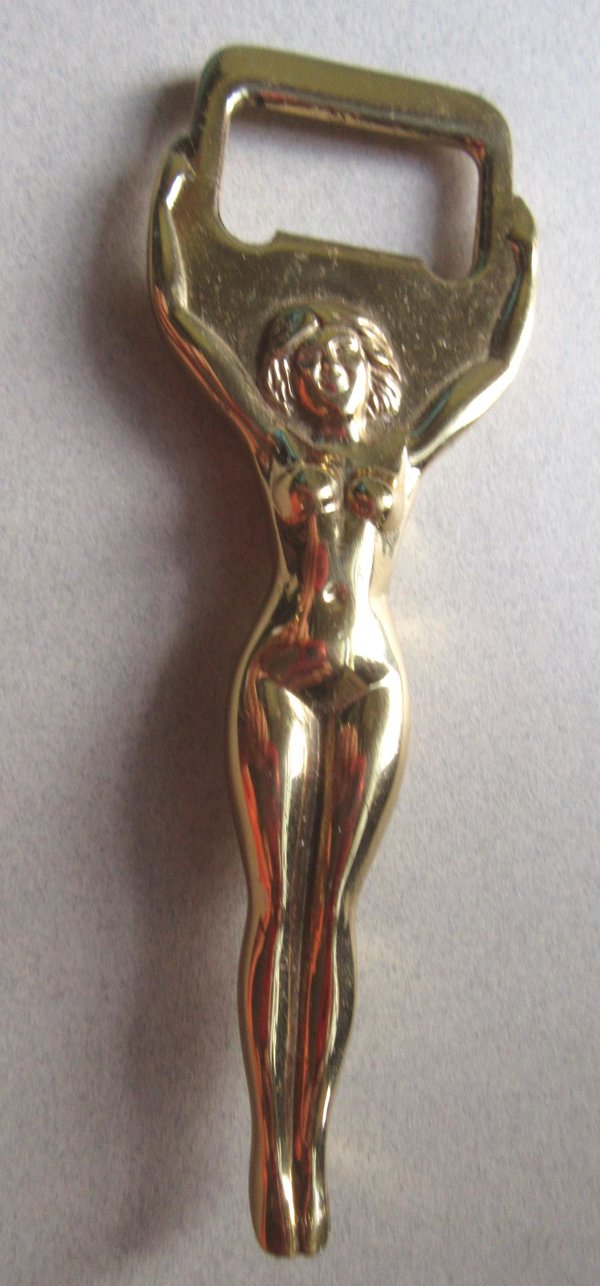 Vintage Brass Nude Women Bottle Opener Bar Accessories Bartender Gift