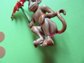 Vintage Anthropomorphic Monkey With Red Umbrella Pin Signed JJ