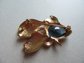 Sapphire Blue Rhinestone Tropical Fish Pin