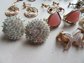 Vintage 1950's Earrings Lot Clips and Screw Backs