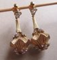 Vintage Rhinestone Clip Earrings