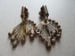 Vintage Multi Color Pastel Rhinestone Clip Earrings