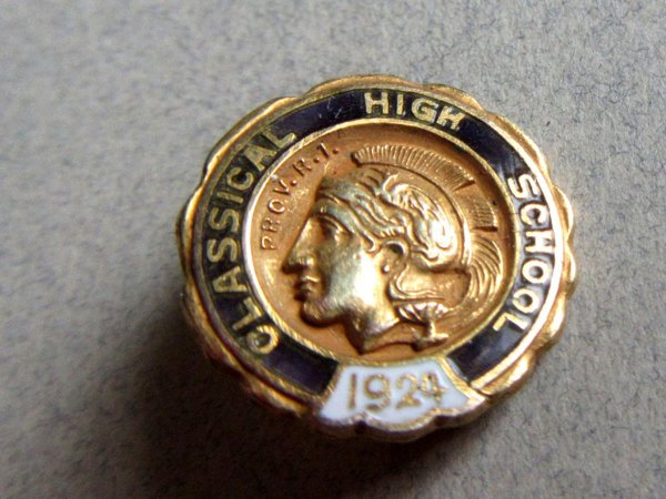 1924 Classical High School Providence RI Pin10k?  Plate?