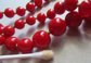 Genuine Red Bakelite Stiple Strand Necklace Wear or Retring