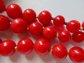 Genuine Red Bakelite Stiple Strand Necklace Wear or Retring