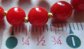 Genuine Red Bakelite Stiple Strand Necklace Wear or Retring