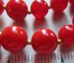 Genuine Red Bakelite Stiple Strand Necklace Wear or Retring