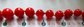 Genuine Red Bakelite Stiple Strand Necklace Wear or Retring