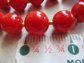 Genuine Red Bakelite Stiple Strand Necklace Wear or Retring