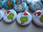 Grinch Mini Button Pins Lot 32 Count Cindy-Lou Who, Max Dr. Seuss