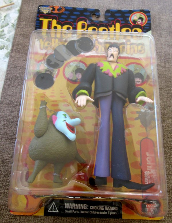 Vintage Beatles Yellow Submarine John Lennon and Jeremy Figures Sealed 1999 McFarlane