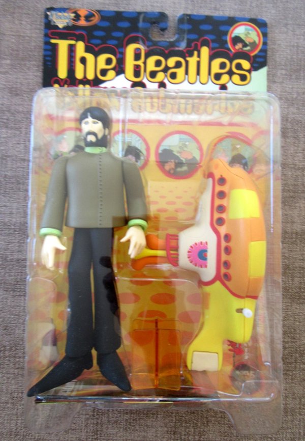 Vintage Beatles Yellow Submarine George Harrison and Yellow Submarine Figures Sealed 1999 McFarlane