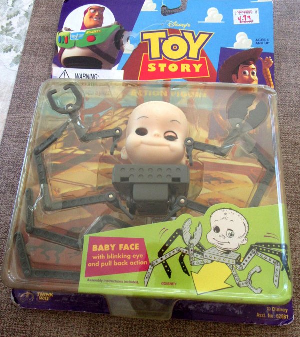 Vintage Toy Story Baby Face Figure  1995 Thinkway Sealed