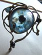 Artisan Made Abstract  Sterling? Silver Gemstones And Opal "Eye" Pin 31.1 Grams
