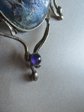 Artisan Made Abstract  Sterling? Silver Gemstones And Opal "Eye" Pin 31.1 Grams