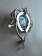 Artisan Made Abstract  Sterling? Silver Gemstones And Opal "Eye" Pin 31.1 Grams
