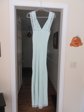 1940's Tranel Blue Rayon Nightgown Vintage Lingerie 