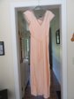 1940's Peach Rayon Nightgown Vintage Lingerie 