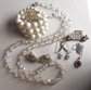 Vintage Jewelry Lot Crystal Necklace Earrings Rhinestone Car Pin and More