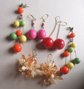 Vintage Mod 1960's and '80's Pierced Earrings Lot