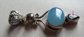 Gemstone Pendant Chalcedony Pearl and Amethyst