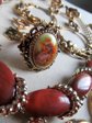 Vintage Jewelry Lot 1950's and up Necklaces Ring Earrings