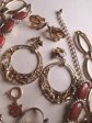 Vintage Jewelry Lot 1950's and up Necklaces Ring Earrings